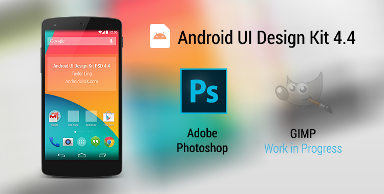 Android UI Design Kit for Photoshop 4.4 